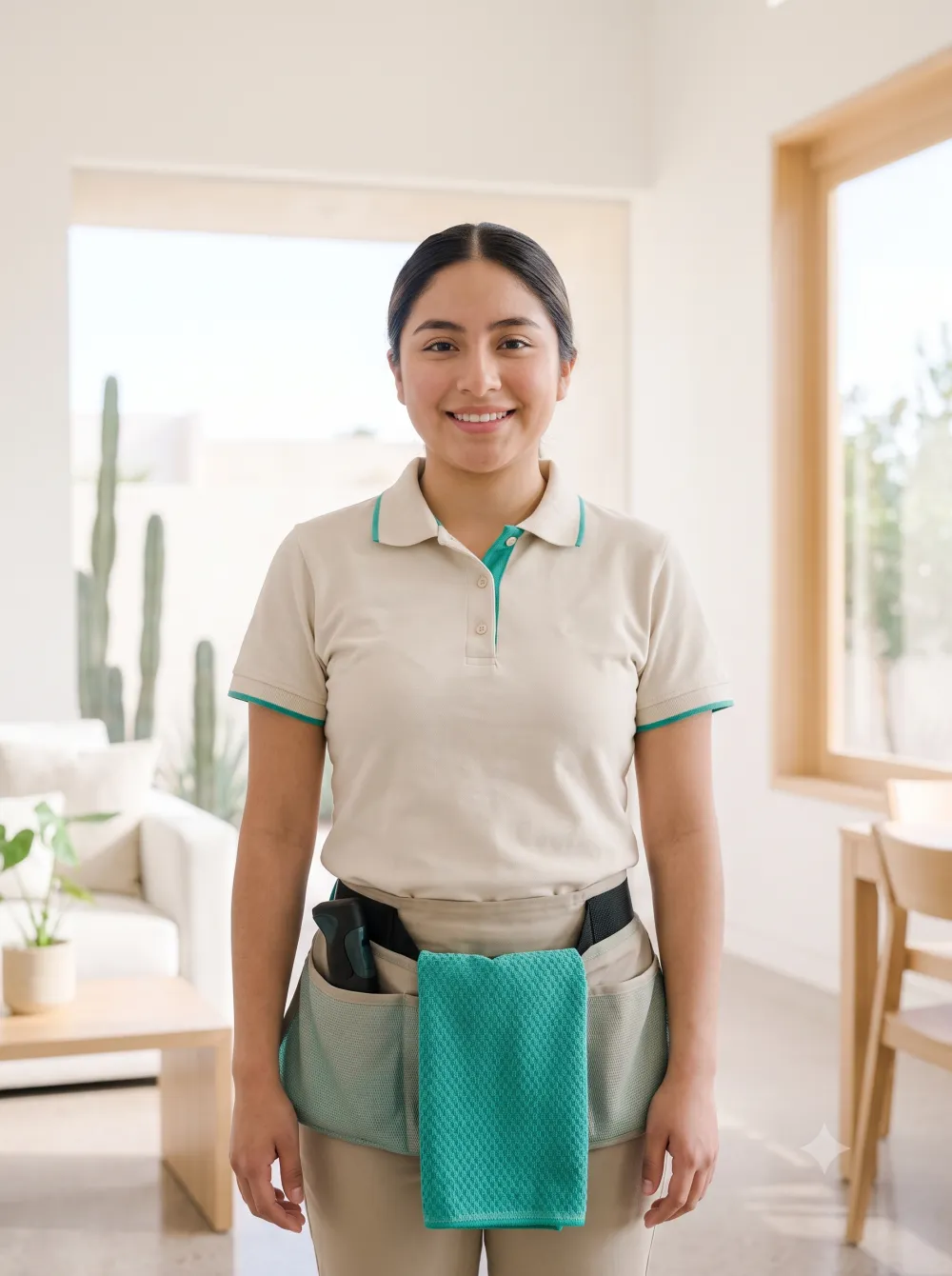 Integrante del equipo ProKleen sonriendo